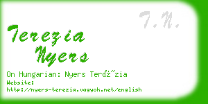 terezia nyers business card